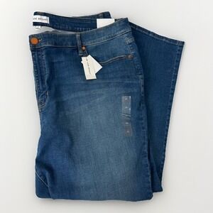 Lane Bryant Jeans Women's Plus Sz 26 Stretch Signature Fit Straight Mid Rise